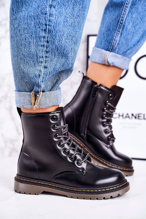 Жіночі утеплені черевики Matte Black Thunder