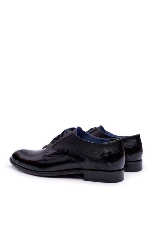 Чоловічі елегантні шкіряні кросівки Bednarek Black Midas