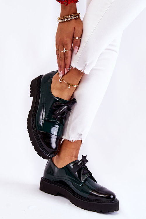 Лаковані туфлі Laura Messi 2441 Green