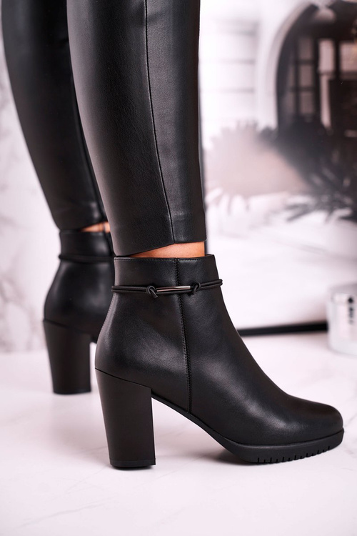 Жіночі утеплені ботильйони Sergio Leone Black BT306