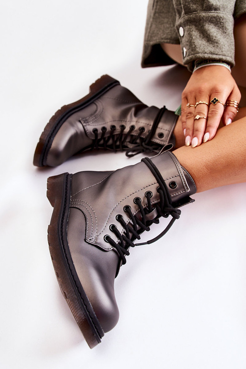 Чоботи жіночі Черевики Lavita темно-сірі