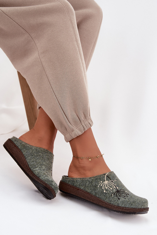 Жіноче домашнє взуття тапочки Inblu NL000011 Зелений