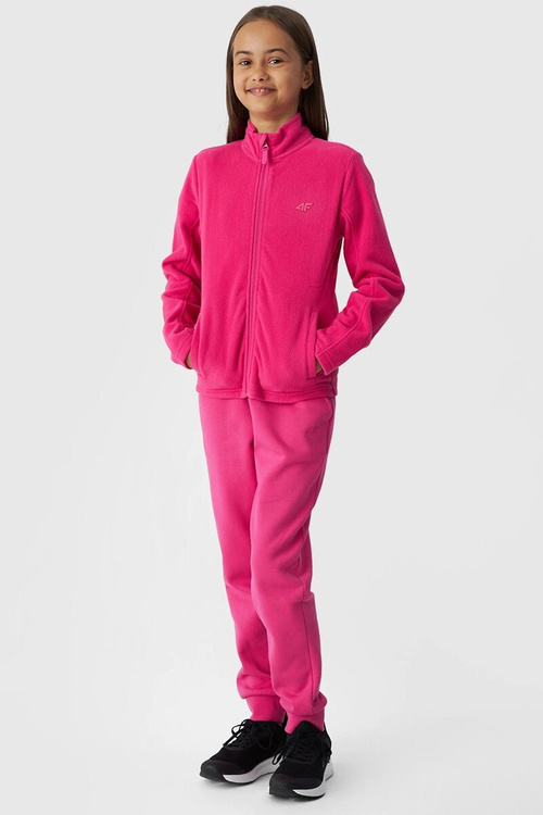 Фліс для дівчаток з тонким коміром фуксія 4F
