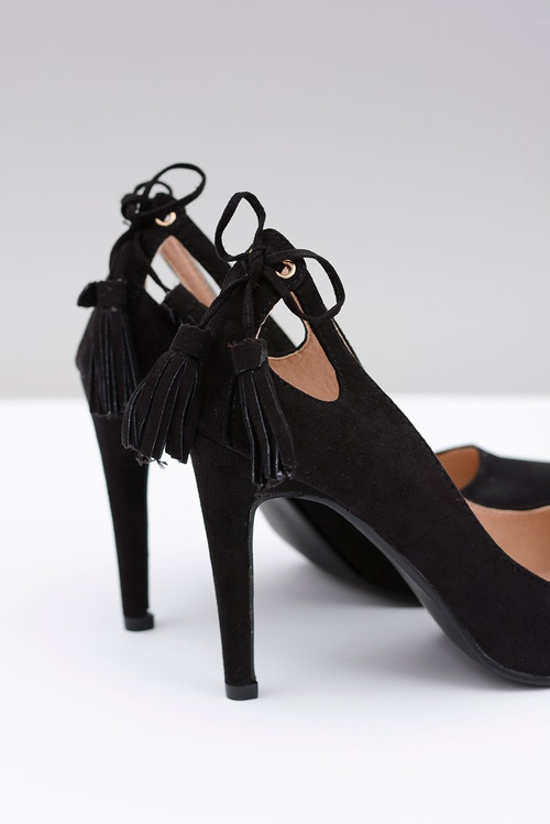 Жіночі чорні замшеві туфлі Loona Lu Boo