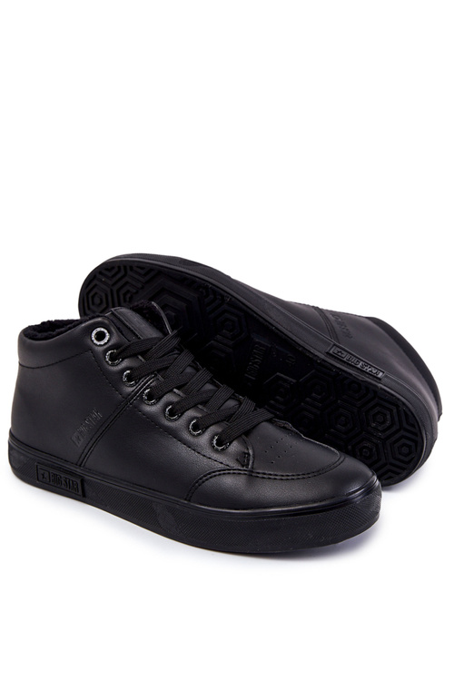 Чоловічі класичні шкіряні кросівки Big Star KK174348 Чорні