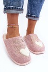 Жіночі класичні сліпони на флісовій підкладці рожеві Mabira 