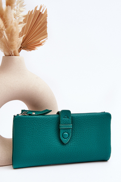 Жіночий місткий зелений гаманець Aenima