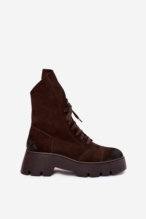 Жіночі Взуття Workery З Натуральної Замші Zazoo 976 Шоколадні