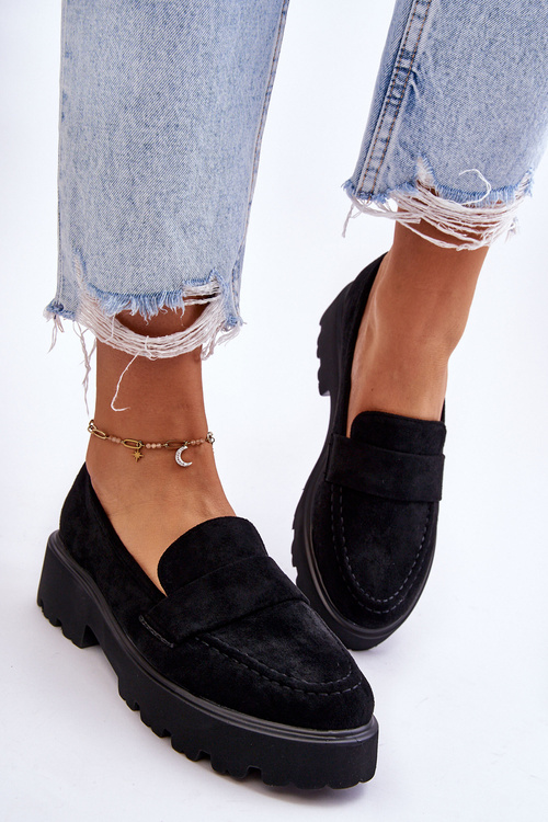 Класичні замшеві лофери Лофери Black Corrin