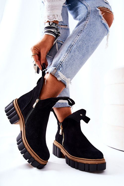 М'які черевики на блискавці Black Cadence