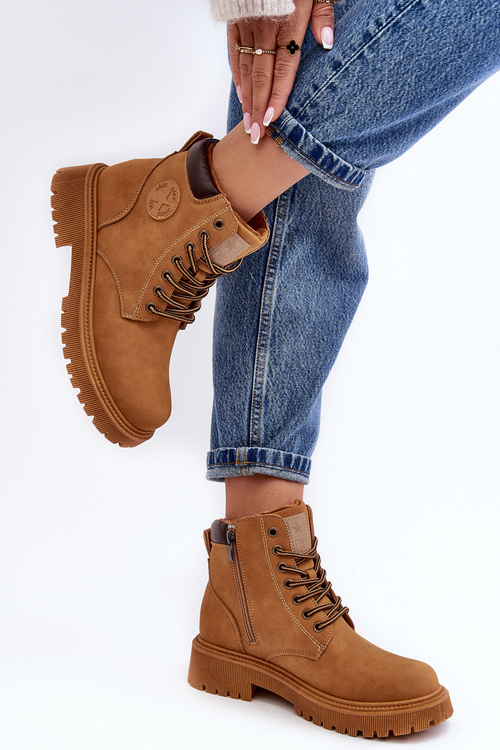 Черевики Trapper Camel Felizia на шкіряній підкладці