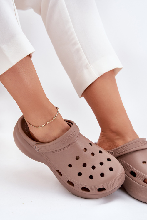 Жіночі Пінні Сандалі На Масивній Підошві Big Star RR274A121 Темно-бежеві