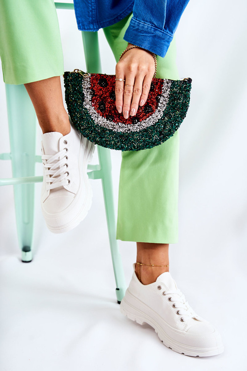 Жіночі низькі кросівки Gueso білого кольору