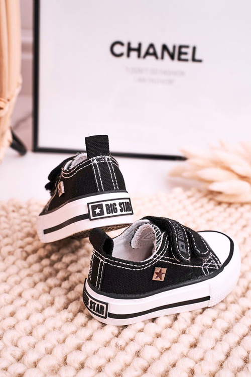 Дитячі кросівки на липучці BIG STAR HH374200 Чорні