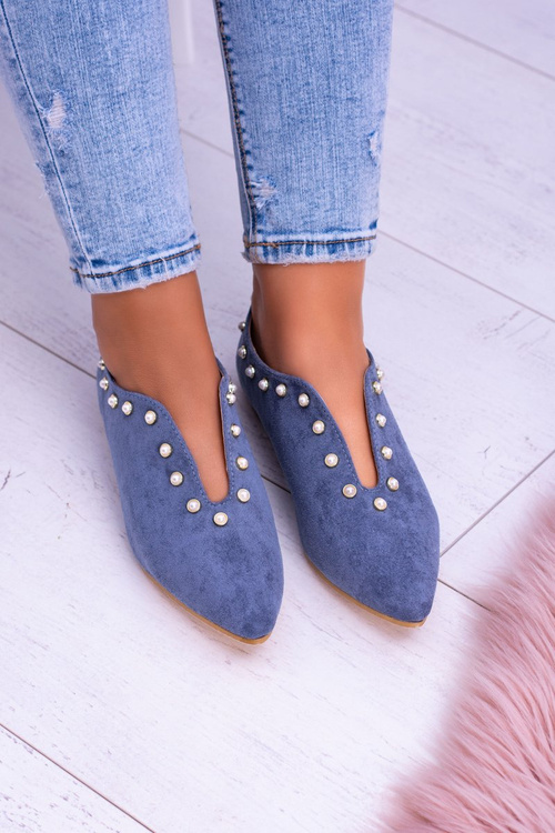 Сині напівчеревики з вирізом Lu Boo Corals Merseo