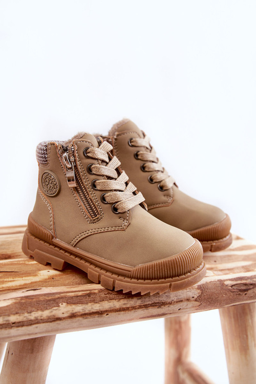 Дитячі утеплені чоботи Trappers Beige Hopper 