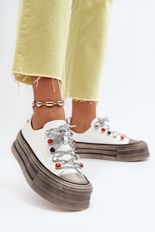 Жіночі кросівки на платформі GOE NN2N4054 Білі