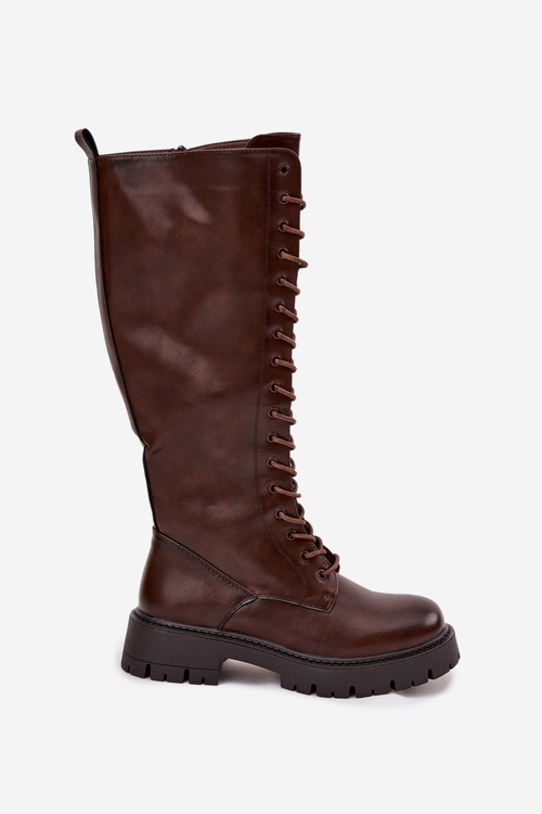 Черевики на Шнурівці Жіночі Шоколад Meliora