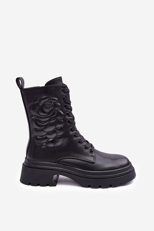 Утеплені шкіряні черевики SBarski MR870-25 Чорні