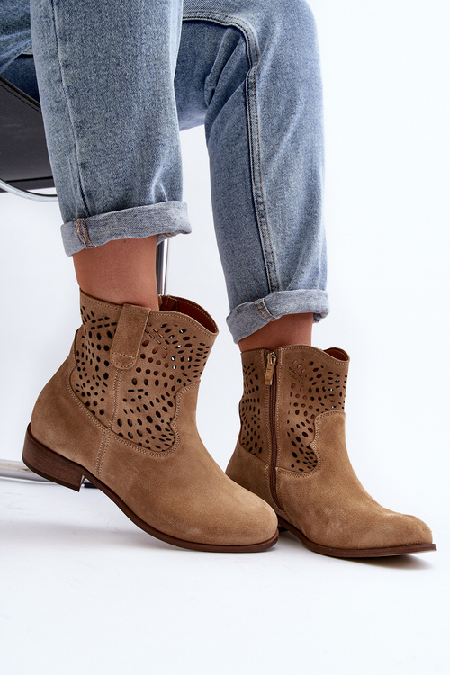 Жіночі бежеві черевики Lewski Shoes 3301/2