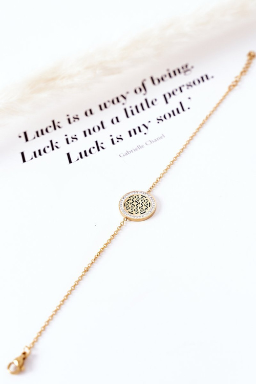 Браслет із золотим цирконієм