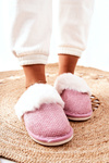 Тапочки на флісовій підкладці темно-рожевий фламарин