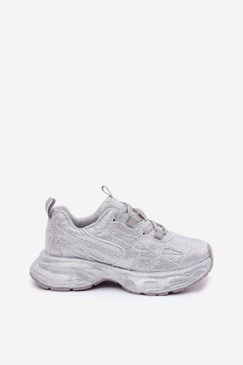 Жіночі Кросівки, Прикрашені Цирконіями Срібні Porrot