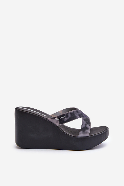 Жіночі босоніжки на танкетці 83520 Ipanema High Fashion Slide Fem Black