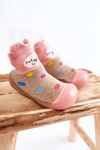 Дитячі тапочки Niechodki Befado 002P019 Бежево-рожевий