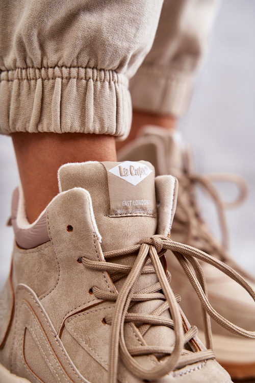 Черевики туристичні на платформі Lee Cooper LCJ-22-44-1352L Beige