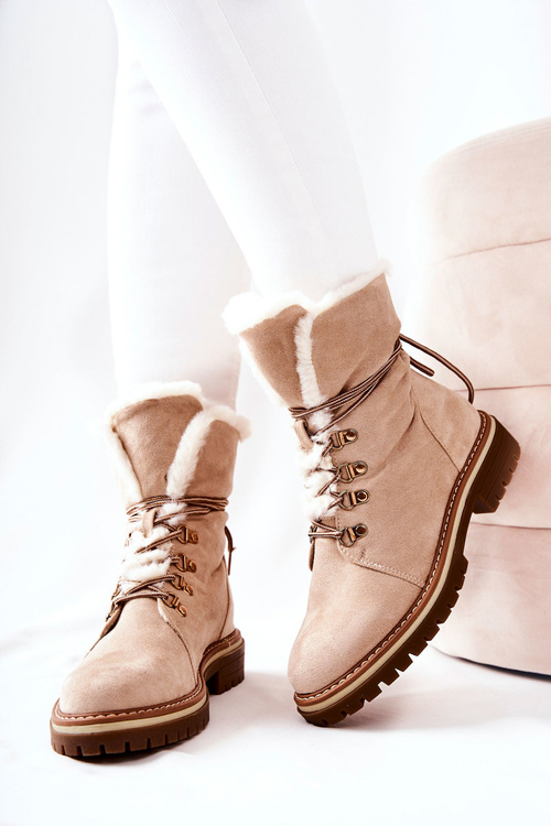 Утеплені черевики Trapper Beige Nelby