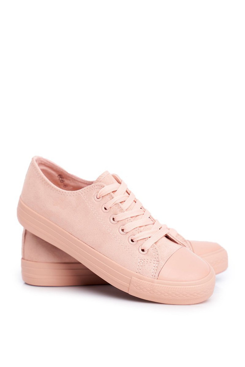 Жіночі замшеві кросівки рожеві El Paso