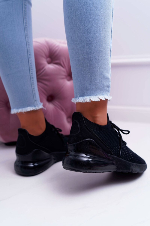 Жіноче спортивне взуття чорного кольору Hello