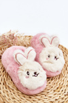 Дитячі хутряні тапочки з зайчиком Рожева Аполанія
