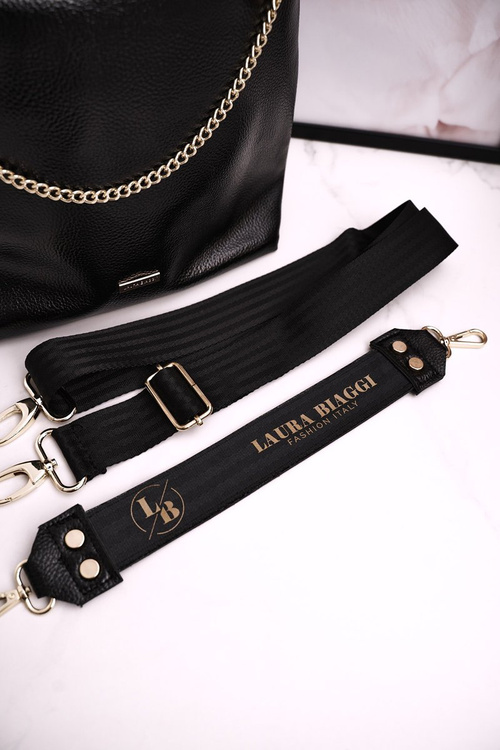 Жіноча сумочка зі знімними лямками LAURA BIAGGI Patent Black