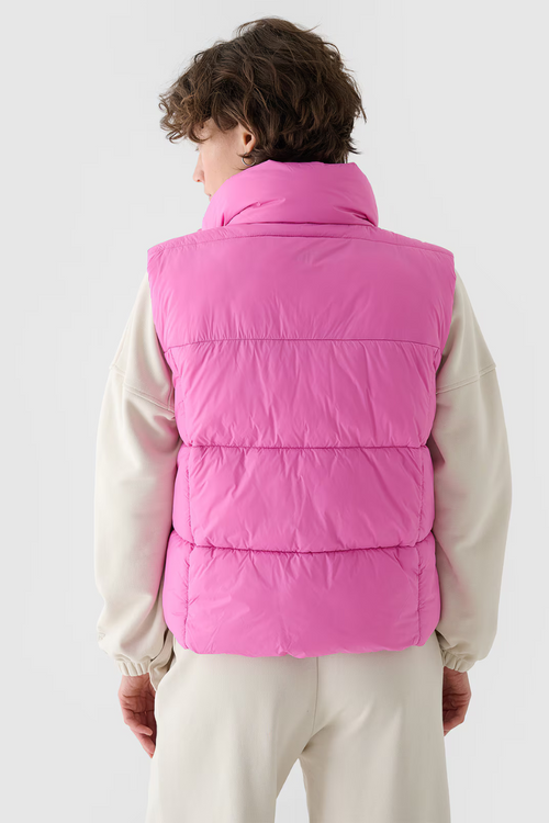 Куртка без рукавів із синтетичним наповнювачем Рожева 4F 4FWAW24TVJAF140-54S
