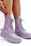 Жіночі робочі черевики Екошкіра Іран фіолетового кольору