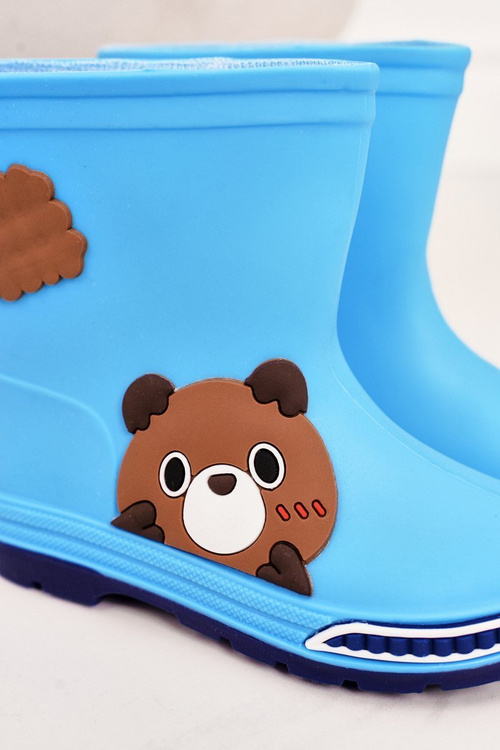 Дитячі дощовики з ведмедиком світло-блакитні