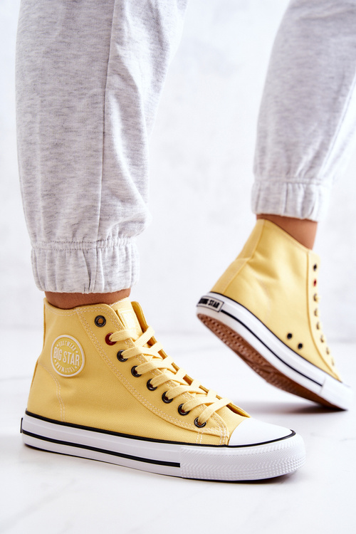 Жіночі високі кросівки Big Star JJ274207 Жовті