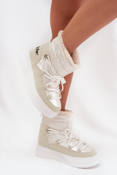 Жіночі снігові черевики На платформі Lee Cooper LCJ 25 03 3815 Білі