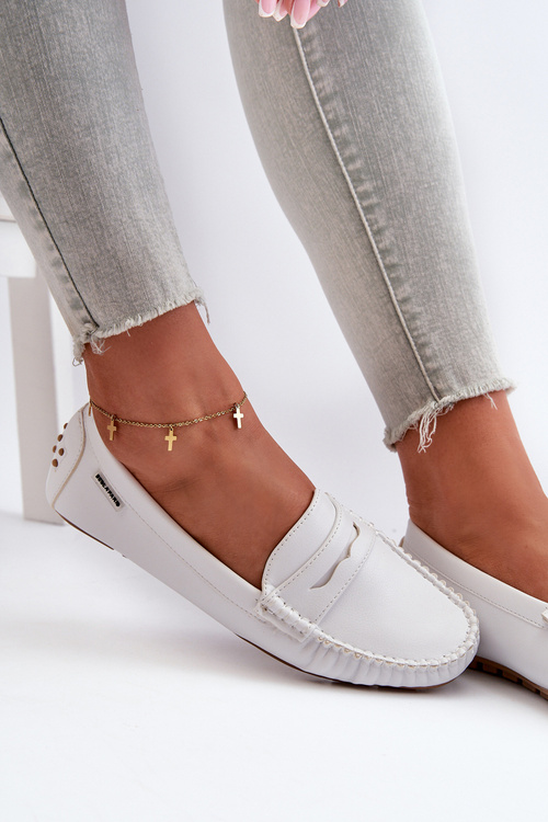 Жіночі білі мокасини зі штучної шкіри Rerceria