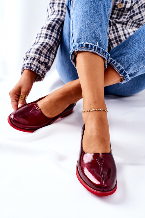 Жіночі лаковані туфлі Maciejka 05035-23 Bordeaux