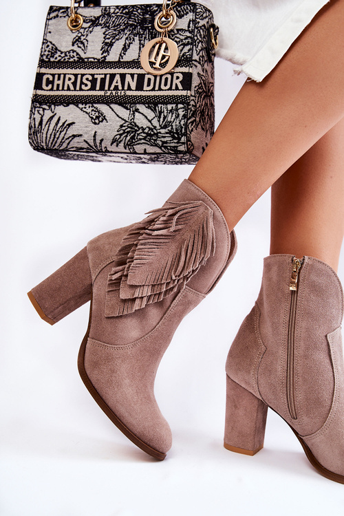 Жіночі замшеві черевики Lewski Shoes 3093 Cappucino