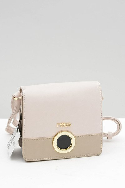 Жіноча маленька елегантна бежева сумочка Nobo