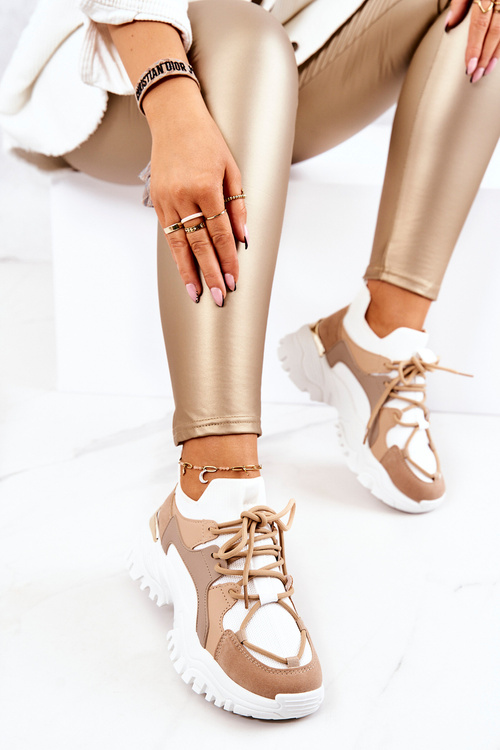 Спортивні кросівки Socks Beige and White Colleen