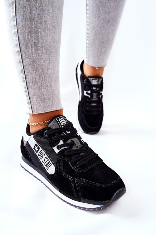 Шкіряне спортивне взуття Big Star II274271 Чорний