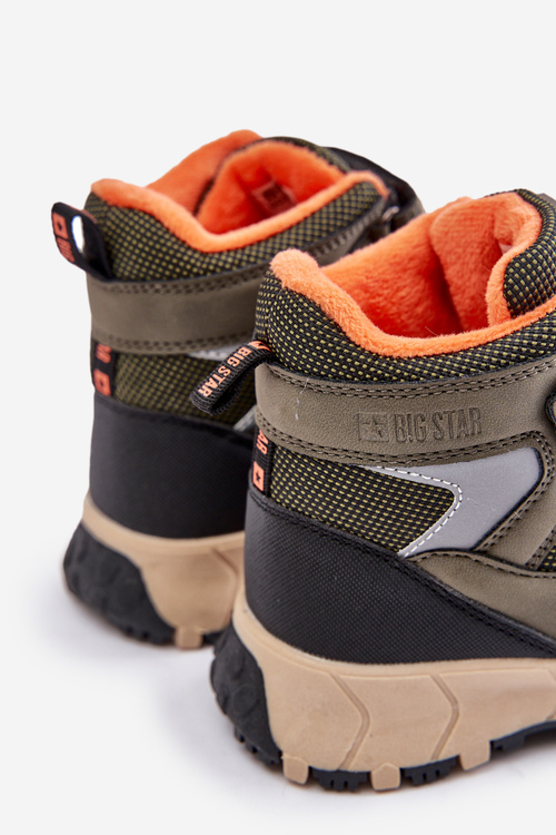 Утеплені зимові черевики дитячі Big Star OO374129 Хакі