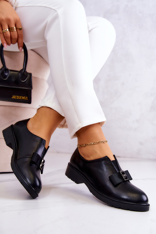 Жіночі сліпони-броги з декором Black Janelle