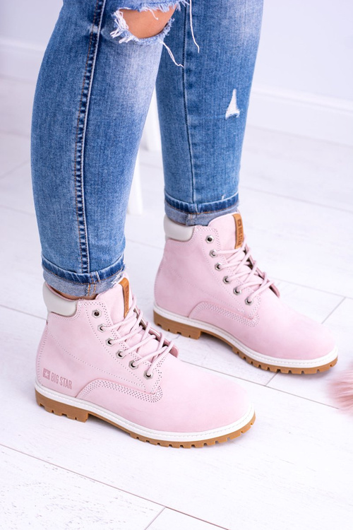 Жіночі черевики Big Star Boots Timber Trappers Powder Pink Timon