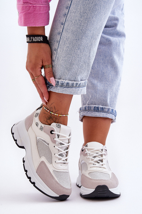 Спортивне взуття на платформі білий Escape